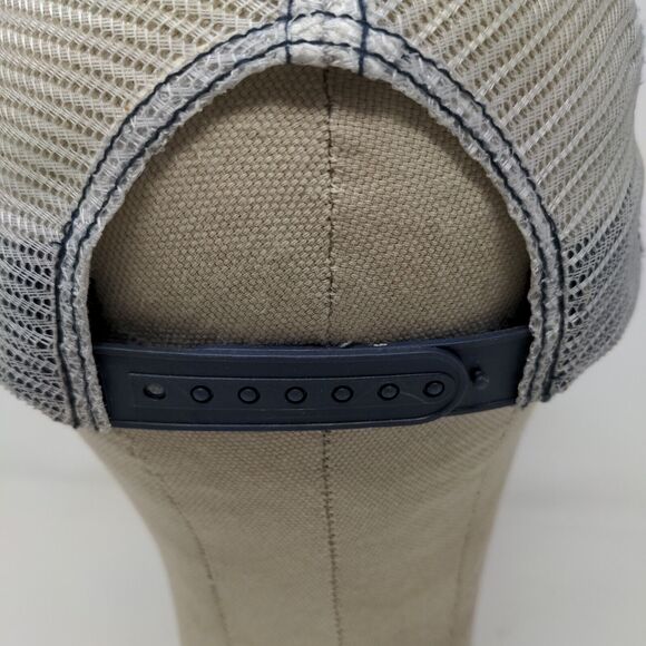 Ford Mens Meshback Snap Back Hat Blue White Embroidered Logo - Picture 9 of 12